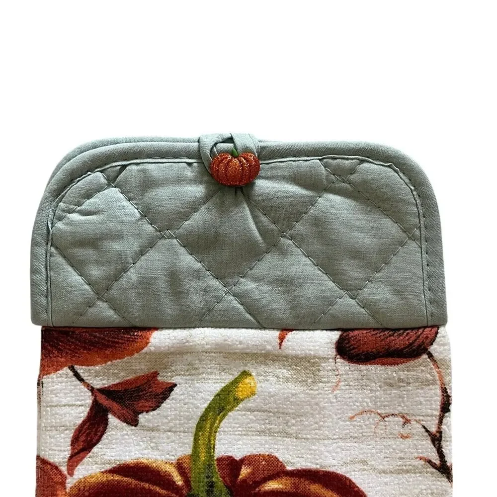 Set of 4 Seasonal Handmade Hanging Hand Towels Fall Summer Winter Spring